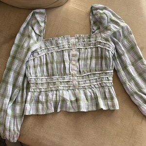 VICI square neck top, sz M